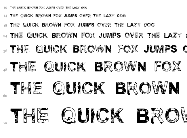 Vtks Fresh font waterfall